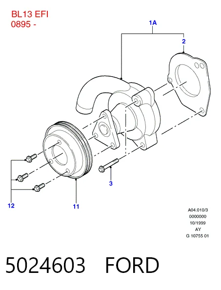 Помпа охлаждения Honda 5005197 цена, от 27.75 USD