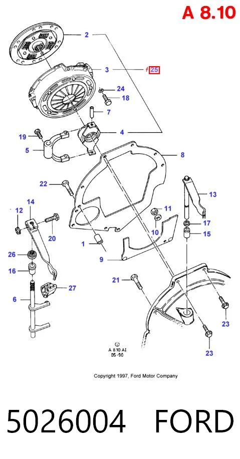 5026004 Ford Сцепление в сборе