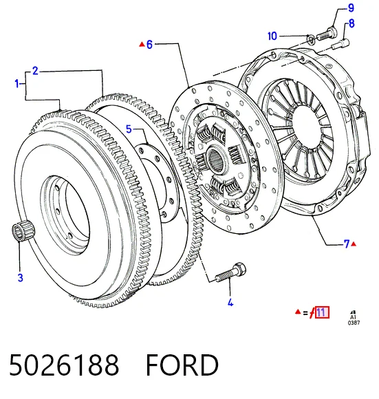 Сцепление K100227 Denckermann