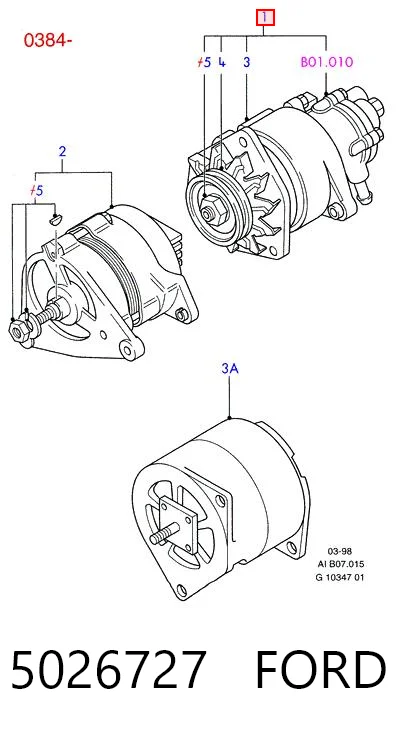 Генератор автомобиля Hmpx HMP894F10300AA
