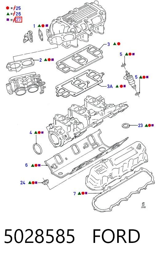 Верхний комплект прокладок двигателя Glaser S31075 цена, от 63.70 USD