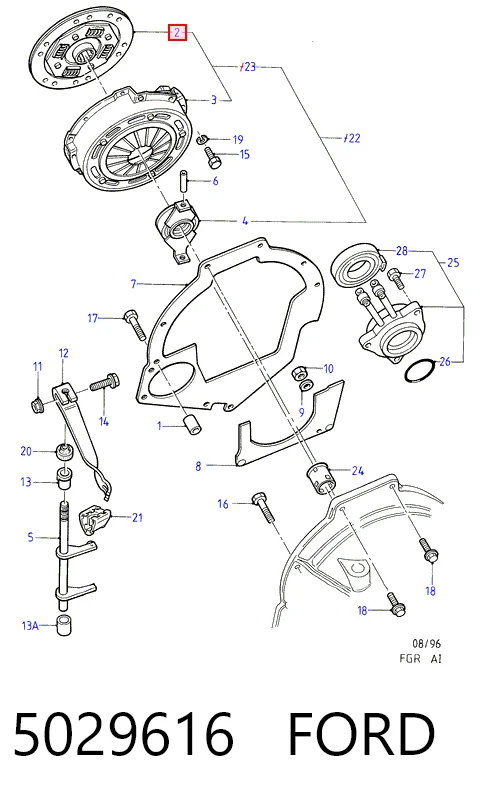 Купить Диск сцепления Форд Эскорт VII GAL, AAL, ABL
