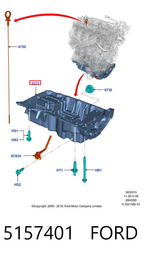Купить CJ5E6675AD Ford 