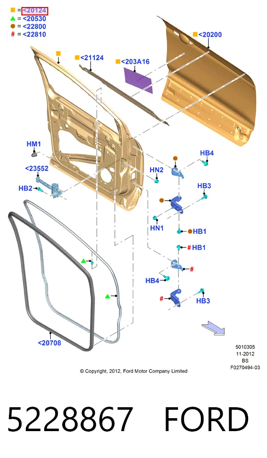  Дверь передняя левая Ford Kuga 2