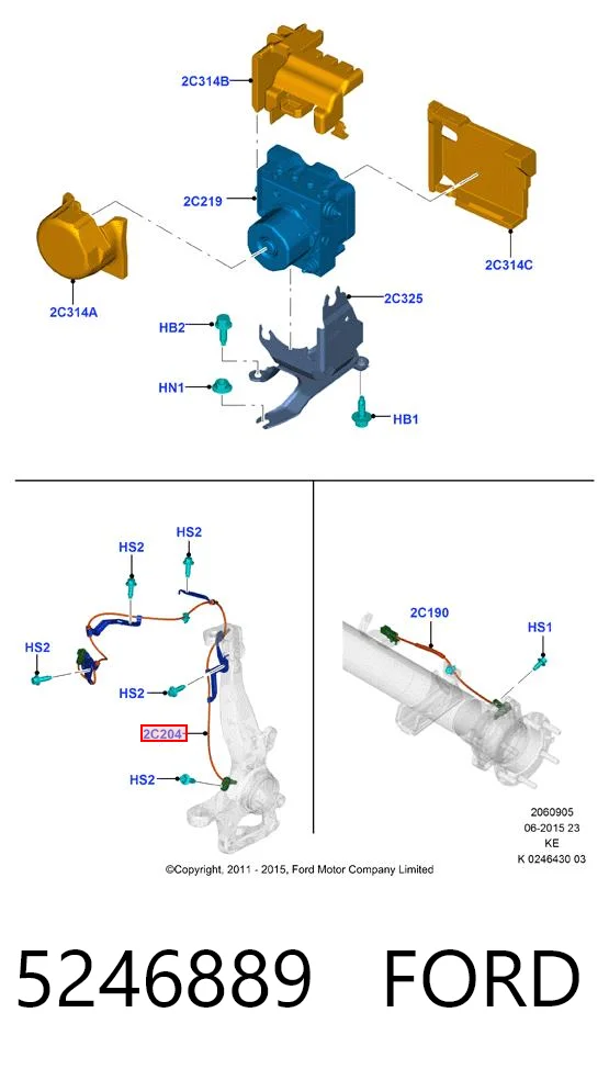 5246889 Ford Сенсор АБС