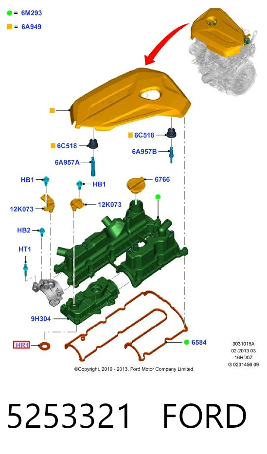 W711995S300 Ford Уплотнительное кольцо штуцеров рулевой рейки