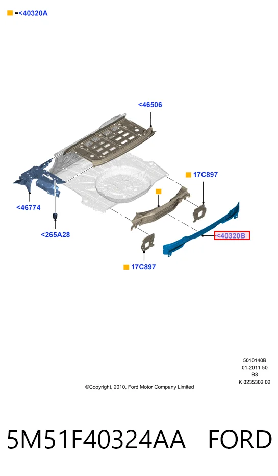 HMP5M51F40324AA Hmpx Панель багажного отсека