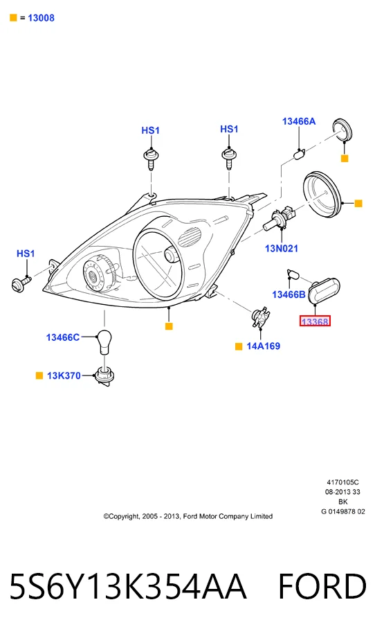  Повторитель поворота Ford Fusion 