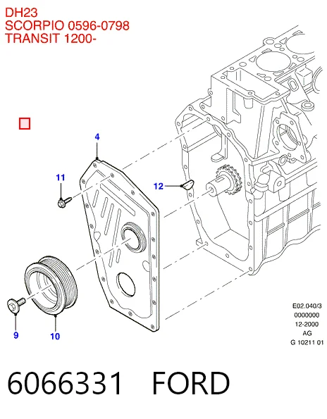 Сальник коленчатого вала Ford Escort VII хэтчбек (GAL, AAL, ABL) (1995 - 1998) цена, от 4.18 USD