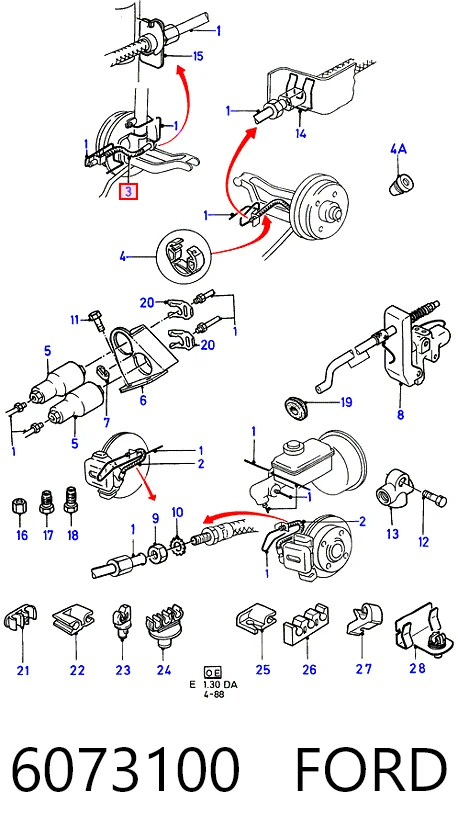 GBH220 Rover Гибкая тормозная трубка задняя