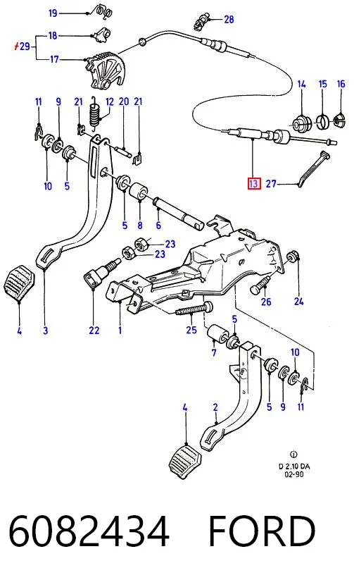 Трос сцепления CP3204 DP Group
