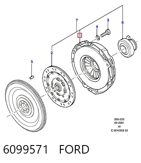  Корзина сцепления Ford Transit 3