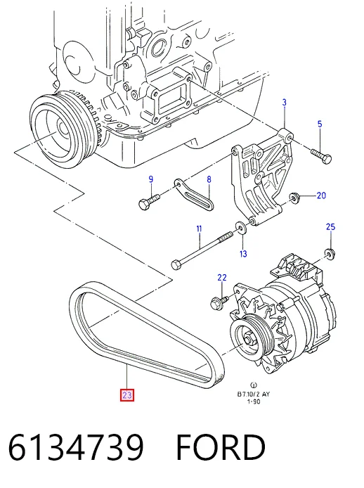 Купить 129949 Cummins Ремень генератора