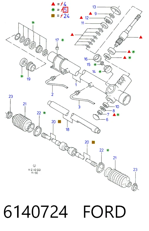 РМК рулеовго механизма Ford Scorpio I хэтчбек (GAE, GGE) (1985 - 1994) цена, от 124.48 USD