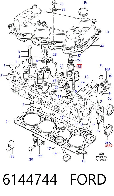 Рокер клапана Ford Orion III седан (GAL) (1990 - 1993) цена, от 10.17 USD