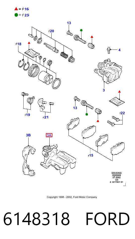  Суппорт задний правый Ford Sierra 1