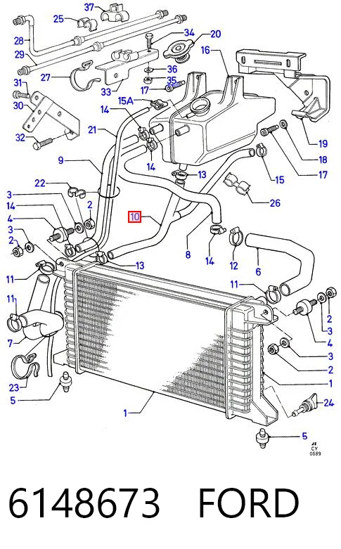 Шланг расширительного бачка нижний HMP92VB8A365AC Hmpx