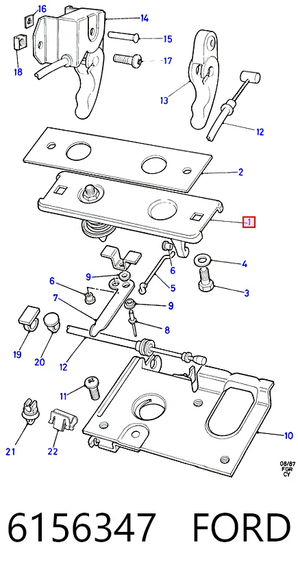 Замок капота Ford Transit IV фургон (E) (1994 - 2000) цена, от 6.33 USD