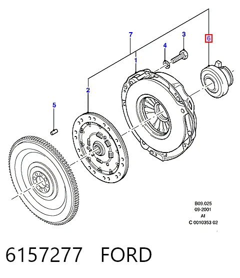 Подшипник скольжения сцепления Ford Transit III фургон (V) (1977 - 1986) цена, от 13.17 USD