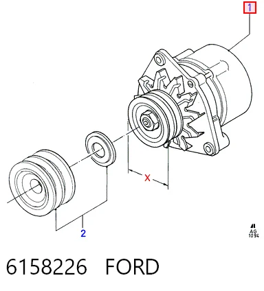  Генератор Ford Sierra 2