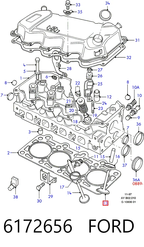 Клапан впускной Freccia FR3615 цена, от 5.44 USD