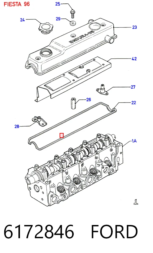 6172846 Mazda Выхлопной клапан