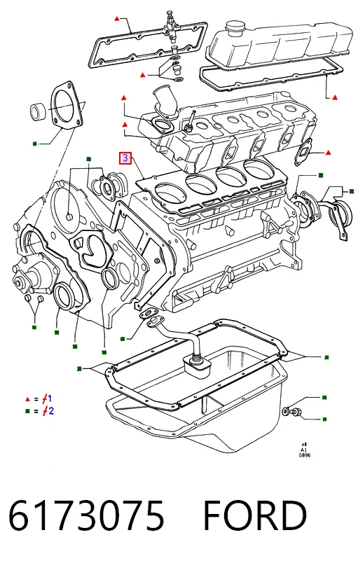  Прокладка ГБЦ Ford Transit 3
