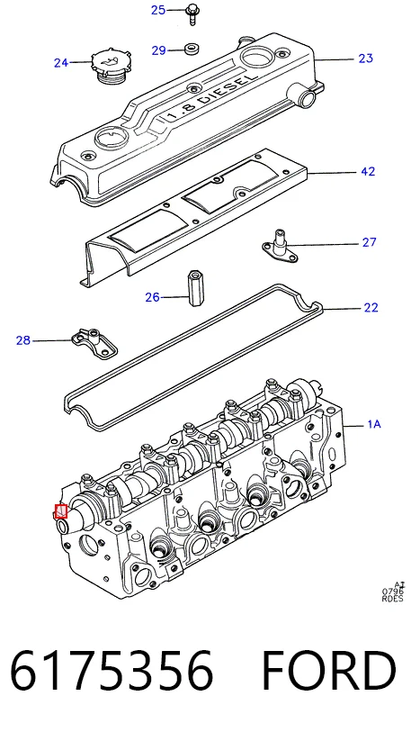 6474025 Fiat/Alfa/Lancia Прокладка головки блока