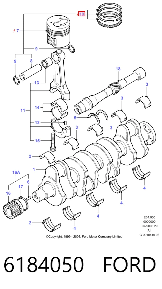 Кольца поршневые 50011432 Kolbenschmidt