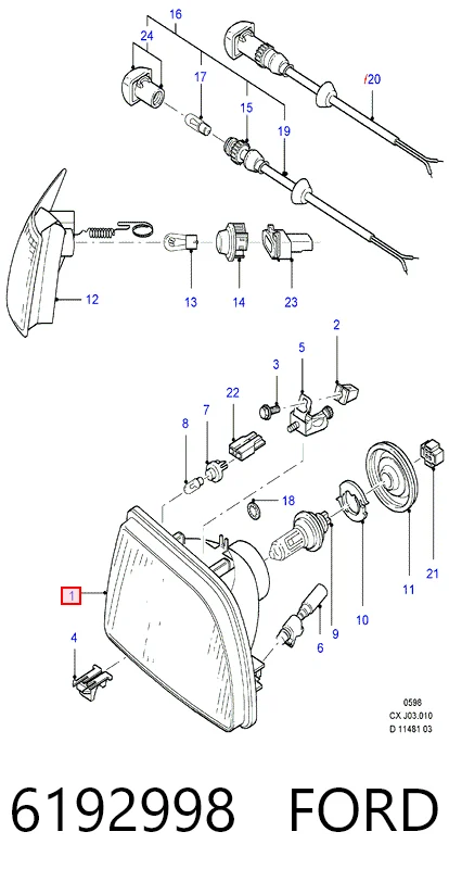 Фара на Ford Fiesta Mk3 GFJ