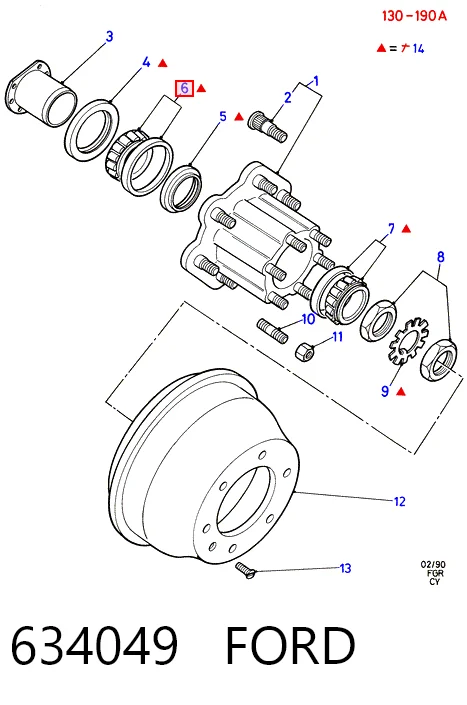 634049 Ford Подшипник ступицы задней