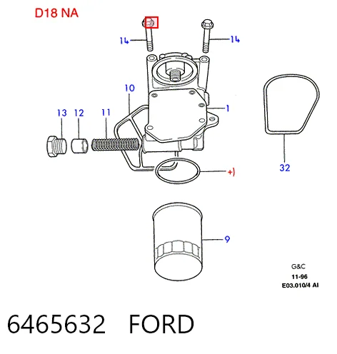  Масляный насос Ford Escort 5