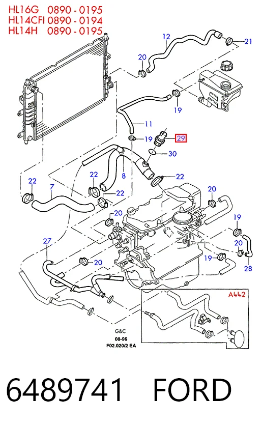 Датчик температуры радиатора Ford Escort VI хэтчбек (GAL) (1992 - 1995) цена, от 9.47 USD