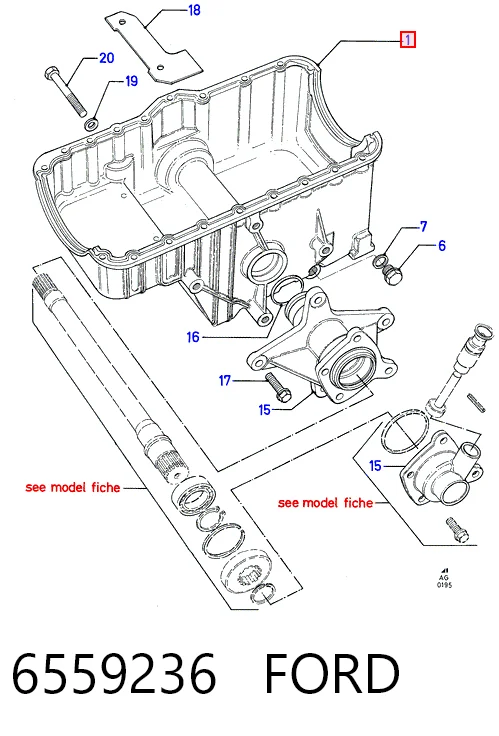 Картер масляный на Ford Sierra II GBG, GB4