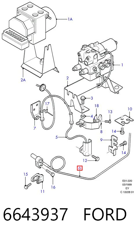 7421363488 Renault (RVI) Датчик ABS передний правый