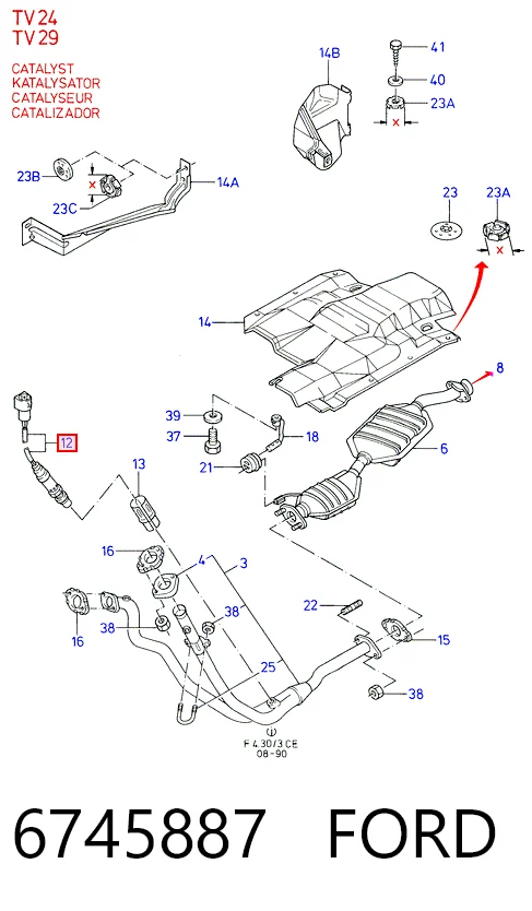 Лямбда зонд 97062292 General Motors