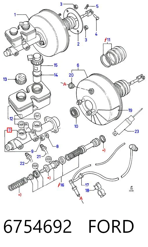 Цилиндр главный тормоза (гидротормозов) Polcar LM23906 цена, от 38.45 USD