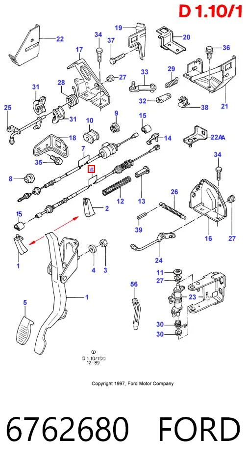 Тяга газа Ford Sierra II седан (GBG, GB4) (1987 - 1993) цена, от 17.80 USD