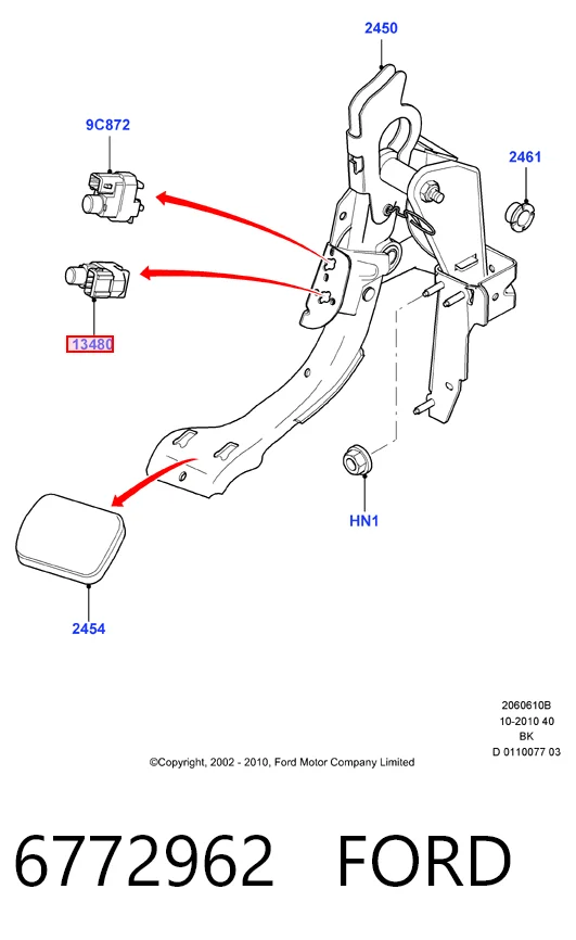 Датчик тормоза на Ford Mondeo III B4Y