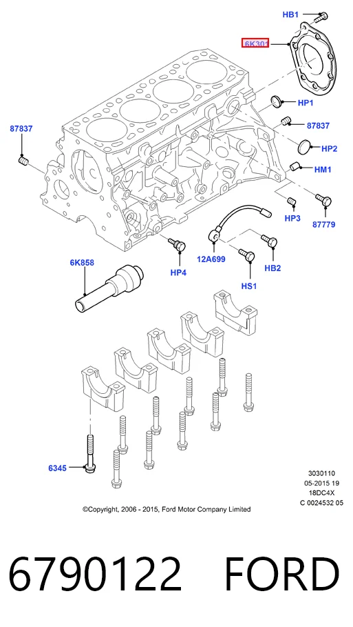 Сальник коленвала задний ES1163 DP Group