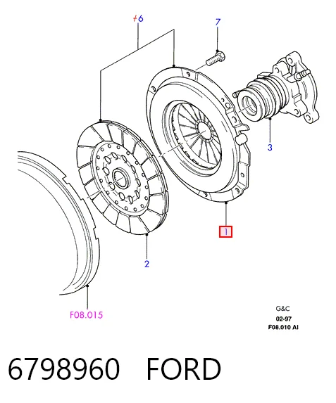Комплект сцепления (3 части) Ford Scorpio I хэтчбек (GAE, GGE) (1985 - 1994) цена, от 89.45 USD