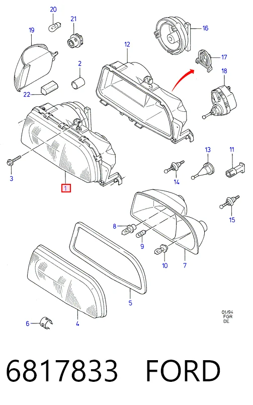 Фара на Ford Scorpio I GAE, GGE