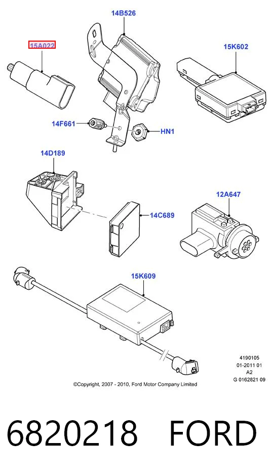 6820218 Ford Датчик температуры окружающей среды