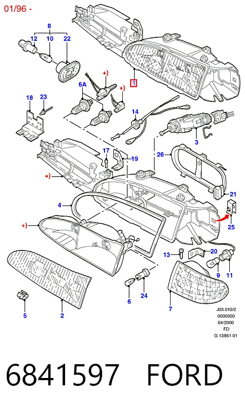 Фара правая Depo/Loro/Abakus 474311106R