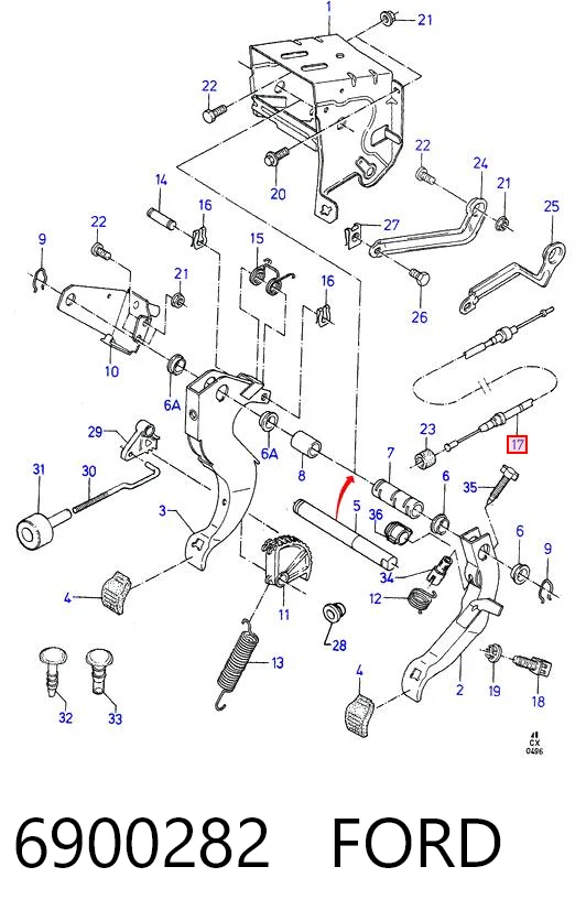 Трос сцепления Ford Fiesta Mk4 хэтчбек (JAS, JBS) (1996 - 2002) цена, от 10.33 USD