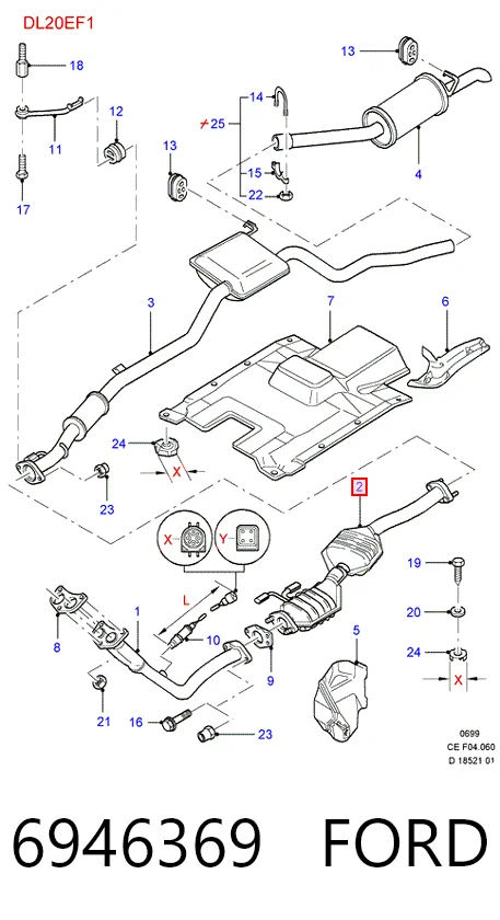  Катализатор Ford Scorpio 1