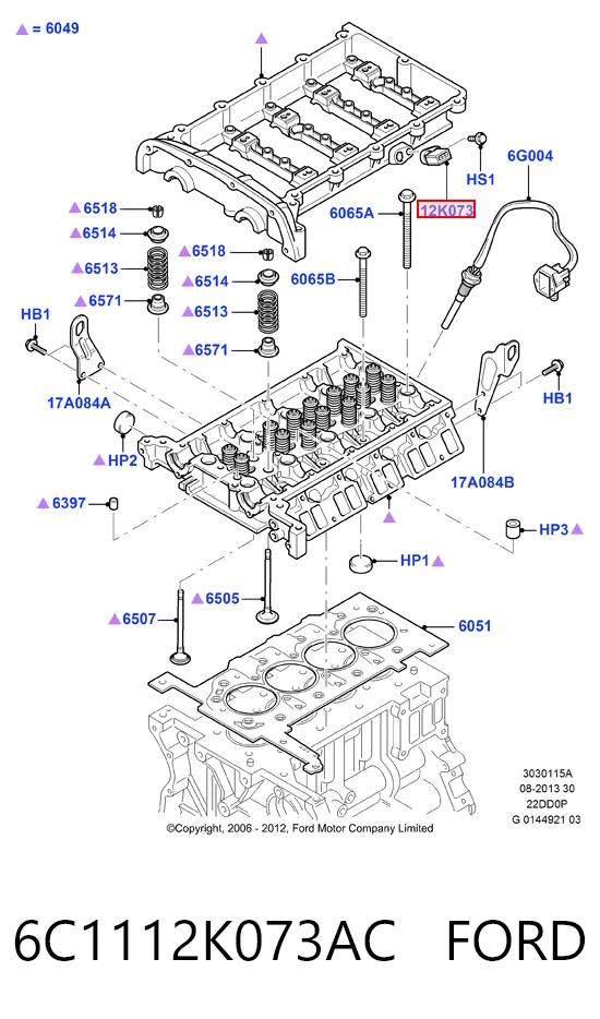 6C1112K073AC Ford Датчик распределительного вала