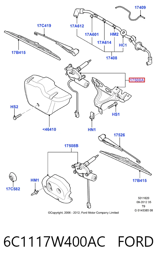 Купить Моторчик заднего дворника Форд Транзит VI V347/8