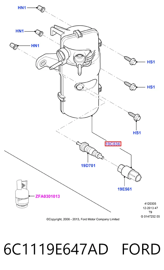 Осушитель кондиционера HMP6C1119E647AD Hmpx