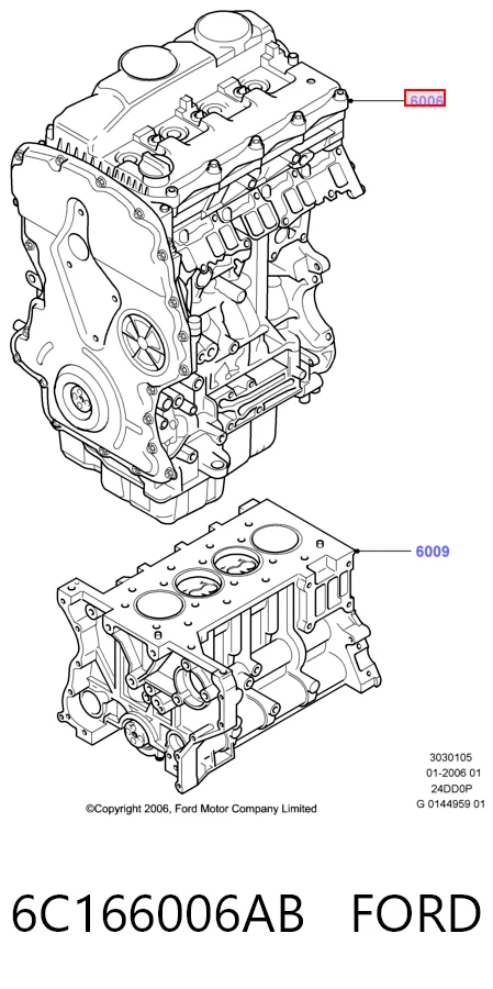 ДВС в сборе Ford Transit V фургон (V184/5) (2000 - 2006) цена, от 2736.61 USD